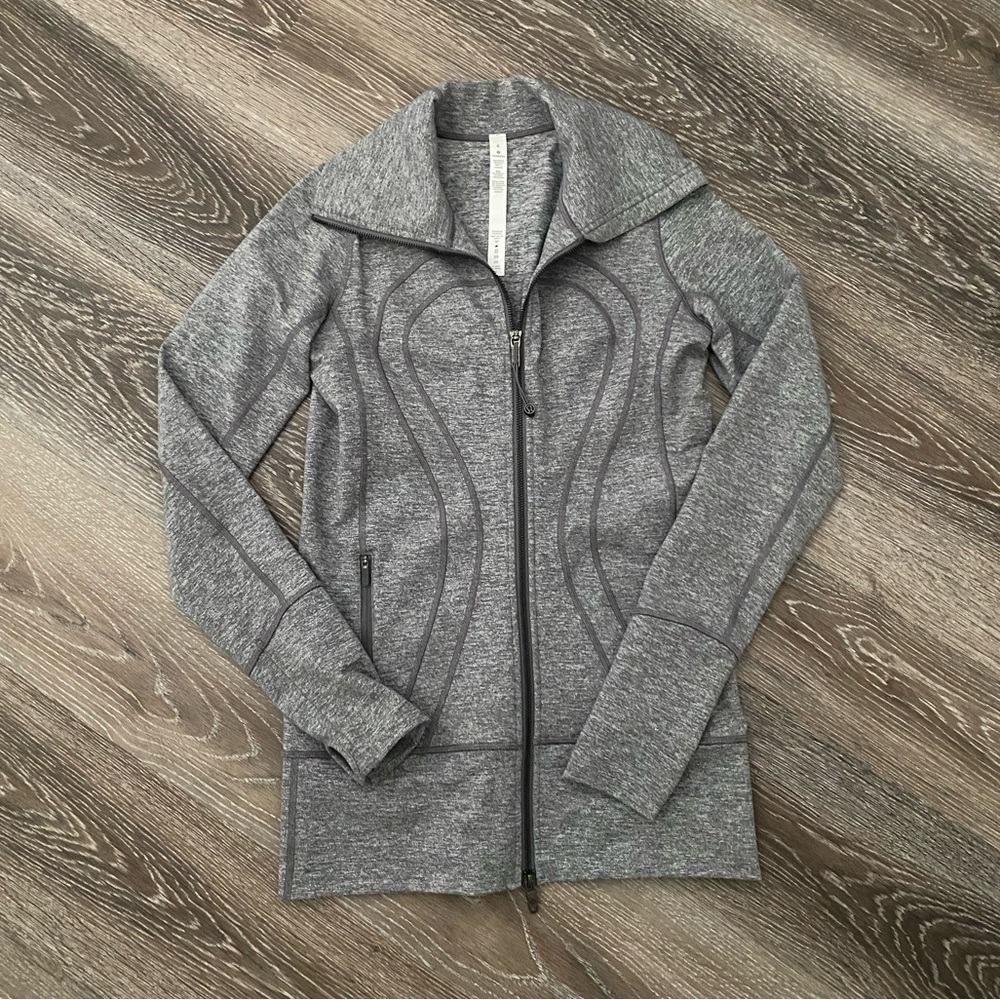 lululemon athletica Gray Full-Zip Jacket